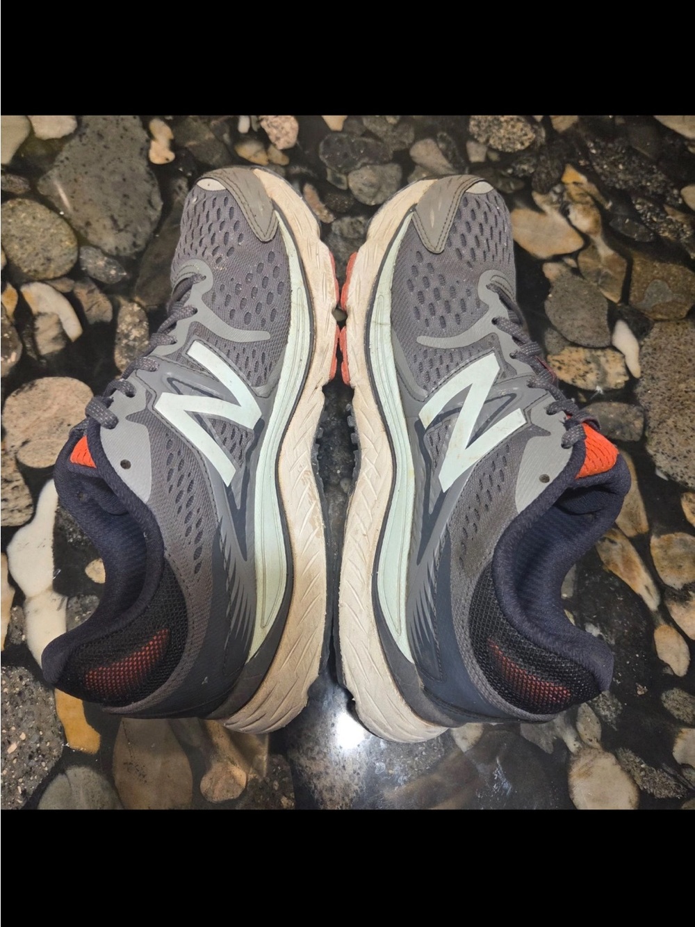 New Balance 880v6 Women Gray Orange Running Shoes Sneakers Size 10 W880GB6 - Picture 5 of 9
